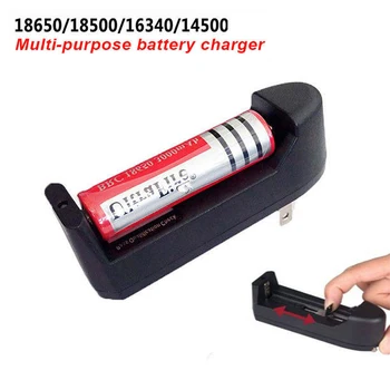 

Multi-purpose Smart Battery Charger For 18650/18500/16340/14500 Battery Rechargeable Portable Quick Charging Slot US EU Plug