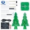 Diy Electronic  Christmas Trees 3D Xmas Tree 7 Color Light Flash LED Circuit LED Module Diy Kit Pcb Board ► Photo 3/6