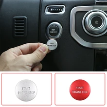 Autocollant de démarrage de moteur bouton d'arrêt, couverture, accessoires d'intérieur de voiture, pour Land Rover Discovery 4 Range Rover Sport Vogue Freelander 2
