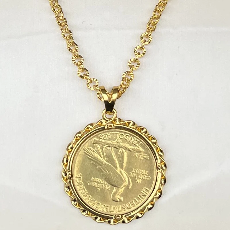 American Coin Necklace Jewelry Pendant 