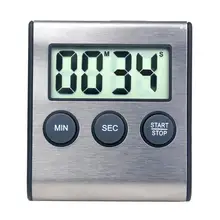 Cronómetro Digital magnético para cocina, cronómetro con pantalla LCD Digital, alarma, reloj con imán, cuenta atrás