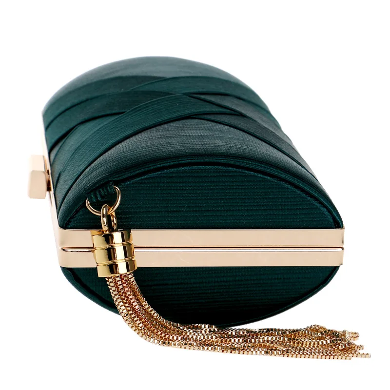 DIOMO Hot Evening Bags Clutches for Women Fashion Ladies Luxury Tassel Purse Wedding Party Women Bags Gold Black Green