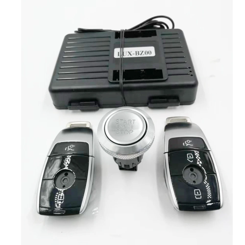 For Mercedes Benz CLA Class 2014-2020 Add Car Push Start Stop System Remote Starter and Keyless Entry System with New Remote Key for mercedes benz cls class 2011 2014 add car engine push start stop remote starter and keyless entry system with new smart key