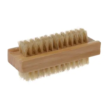

Wooden Double Sided Handle Nylon Bristle Manicure Pedicure Scrubbing Nail Bath Brush
