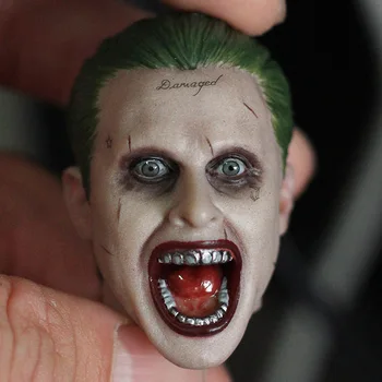 

Joker figures 1/6 Scale Suicide Squad Jared Leto Scream Clown The Joker Head Sculpt for Hot Toys Action Figure Body Accessories