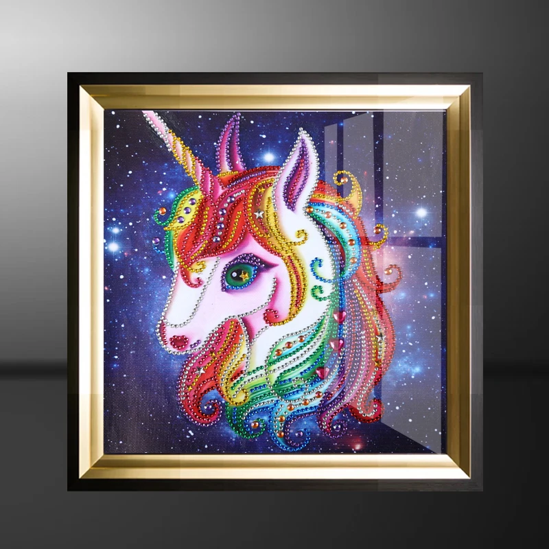 DIY 5D Diamond Painting Cartoon Unicorn Princess Pony alien Mosaic Cross Stitch Rhinestone Embroidery Home kids room Decoration