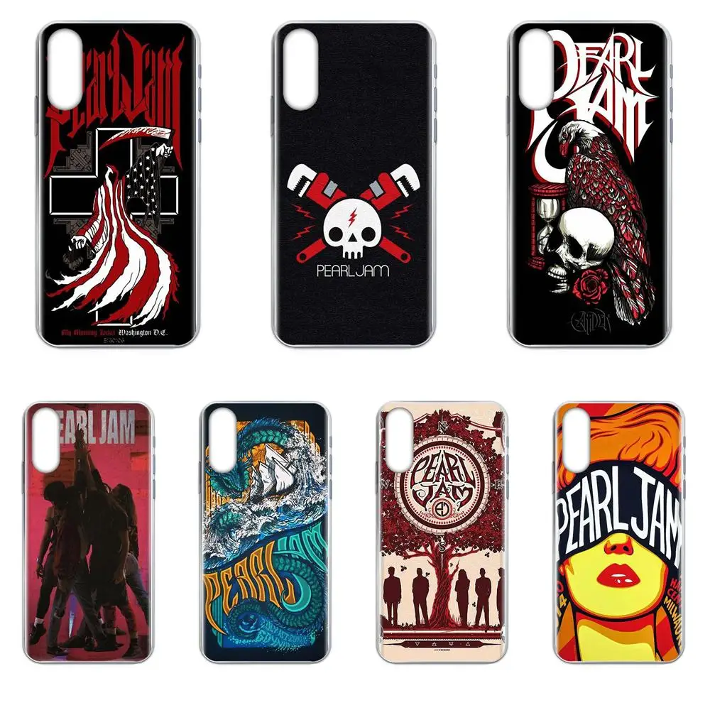 Pearl Jam Pj Milwaukee Logo Pop Rock For LG G7 ThinQ G5 G6 K50 Q60 K40 K8 Q7 2018 2017 V40 V30 V20 V10 Pattern Phone Case |