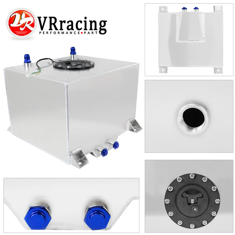 US $64.60 Vr 30l Aluminium Fuel Surge Tank Mirror Polish Fuel Cell With CapFoam Inside With Sensor VrTk68