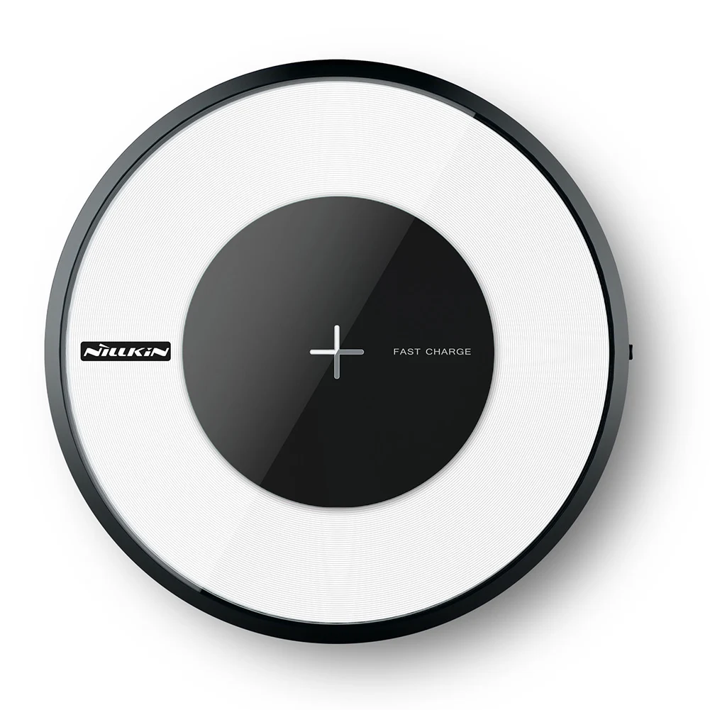 

Wireless For Iphone X Qi Practical Charger Portable Charging Pad LED Light Safe And Stable Fast Charging
