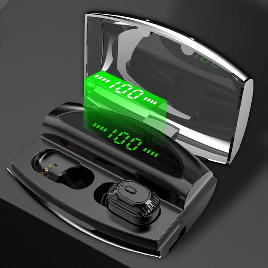 TWS сенсорный Bluetooth наушники с отпечатком пальца сенсорная игровая гарнитура со