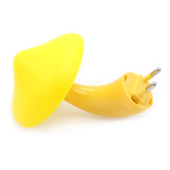 

Wall Lamp Yellow Sensor Light Home Accessories Kid'S Room LED Light Romantic Mushroom Design Warm Night Light