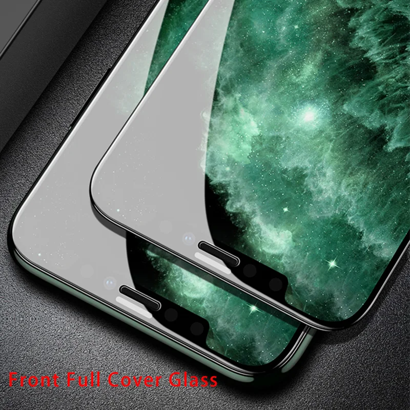 2 в 1 Защитное стекло для iPhone 11 Pro X XR XS Max 9D закаленное + Защитная пленка объектива