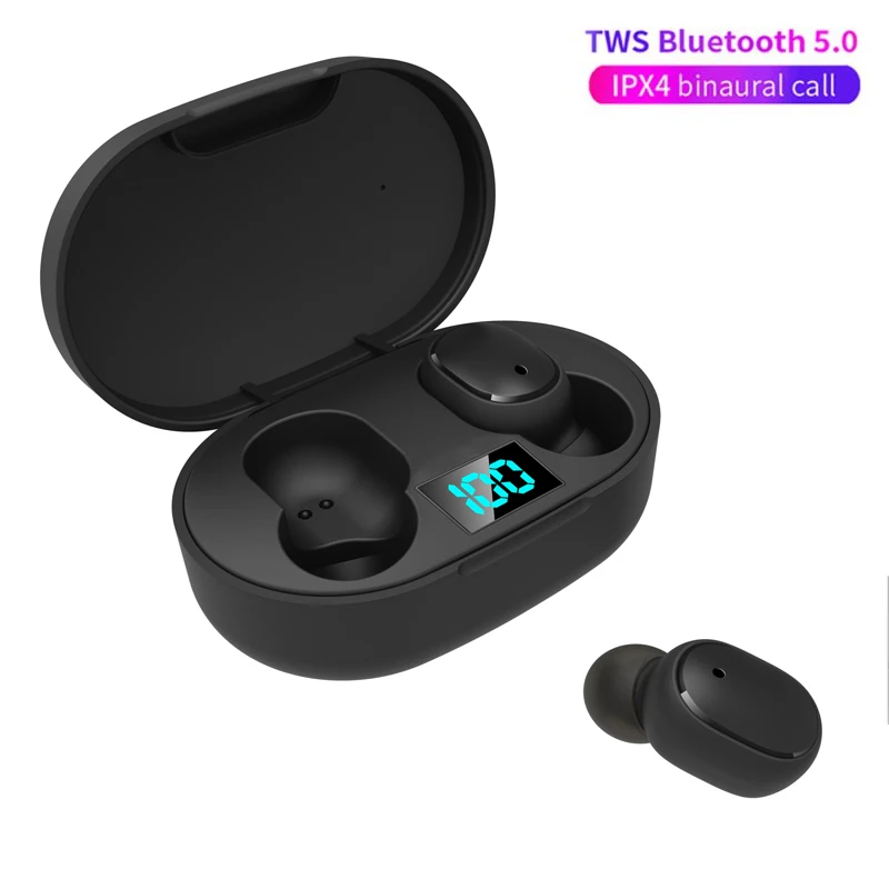 TWS беспроводные наушники светодиодный дисплей Bluetooth V5.0 гарнитуры с микрофоном для Xiaomi iPhone huawei samsung PK A6S i7s i11 i12