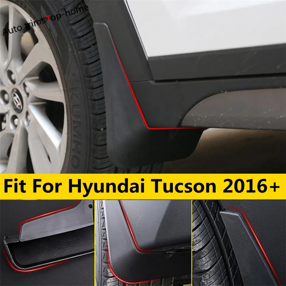 

Front / Rear Mud Guard Mudguards Splash Flaps Cover Kit Trim For Hyundai Tucson 2016 2017 2018 2019 2020 Exterior Accessories