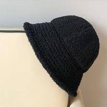 Зимняя женская шапка плюшевый Бархат Теплый ушной протектор Рыбацкая шляпа аксессуары ретро ягненок бархатная шапка Повседневная Versa милая плюшевая шапка