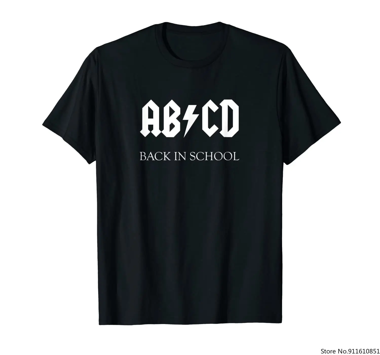 Забавная детская рубашка Rock n Roll ABCD обратно в школу | Мужская одежда