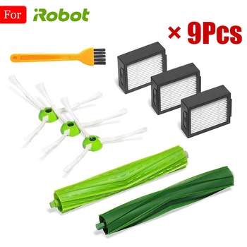 

3*Hepa Filter + 3*Side Brush + 2*Bristle Brush For iRobot Roomba i7 E5 E6 E7 Series Robot Vacuum Cleaner Replacement Spare Parts