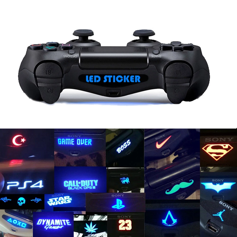 

20Pcs /Set Light Bar LED Skin Stickers For PS4 Dualshock Controller light Cover Bar Stickers For PS4 Controlle