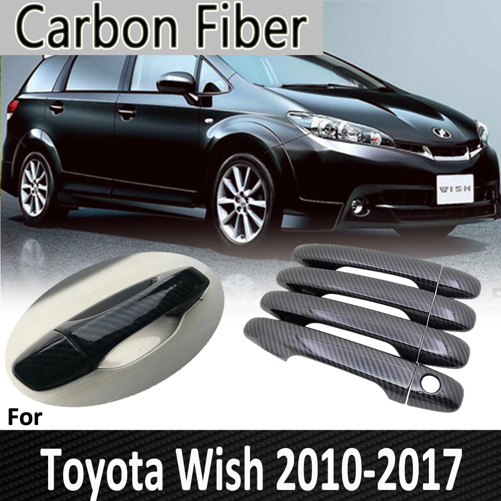 Черное углеродное волокно для Toyota Wish AE20 20 2010 2011 2012 2014 2015 2016 2017 наклейка на крышку