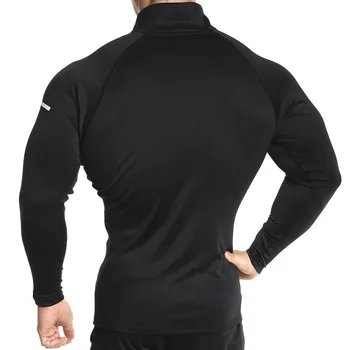 

New Thermal Long Sleeve Running T shirt Men Football Jersey Sport Shirt Men's Sportswear Quick Dry Men's T-shirts Rashgard