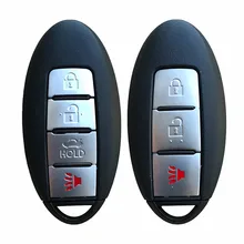 3 4 кнопки смарт-пульт дистанционного ключа чехол-брелок для Nissan Rogue Teana Sentra Versa брелок автомобильный ключ крышка без ключа вход с лезвием