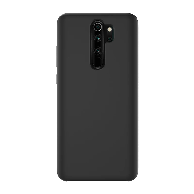Для Redmi Note 8 Pro Чехол Мягкий Жидкий силиконовый чехол для XIAOMI Redmi 7A 6A Note 5 6 7 8 Pro глобальная версия Полный Чехол для задней панели - Цвет: Черный