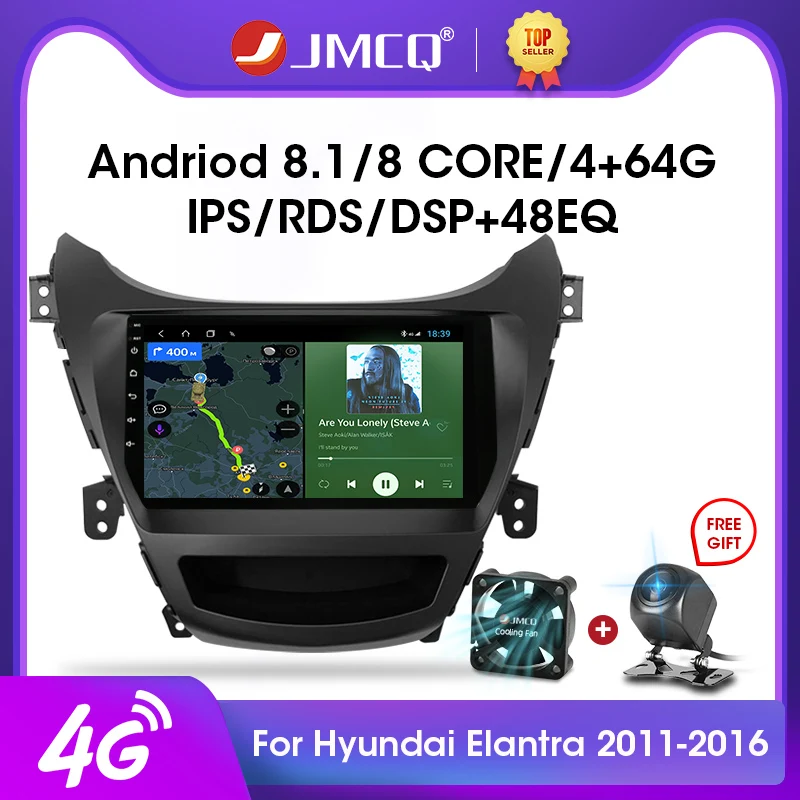 JMCQ 2DIN 9 &quot2G + 32G Android 0 автомобильный Радио мультимедийный видео плеер для HYUNDAI ELANTRA