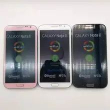 Разблокированный мобильный телефон samsung Galaxy Note 2 II N7100 5," четырехъядерный 8MP gps WCDMA отремонтированный смартфон