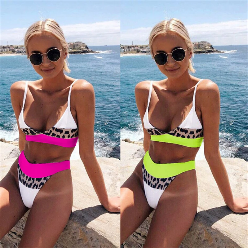 Leopard Swimsuit Women Sexy Bikinis Female Bathing Suits Summer Biquini Set 2020 Women Swimsuit Sexy Beach Bikini Brazilian