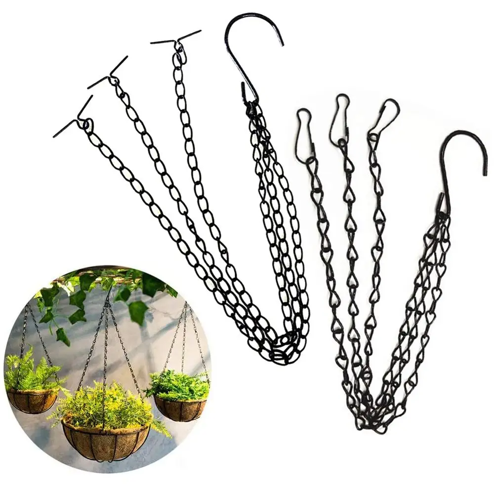 HangingBasketChains1pcs40cm47cmBlackHangingChainsFlowerpot