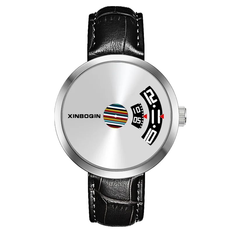 XinBoQin3111 mannen horlogees Mannen Roestvrij Staal Quartz Man Horloge Waterdicht Relogio Masculino Fashion Creatieve Mannelijke