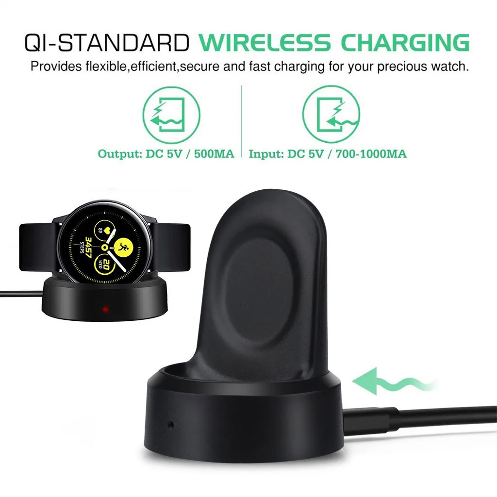 

CARPRIE Portable Wireless Fast Charging Power Source Charger for Samsung Galaxy Watch 42mm 46mm For Samsung Galaxy Watch Active