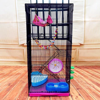 

clearance!\Three-story Demon King Squirrel Honey Bag Blossom Guinea Rat Villa Big Hamster Dragon Cat Standard Golden Flower Cage