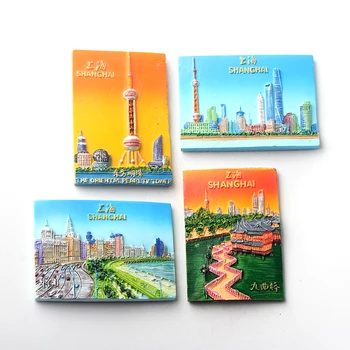 

Shanghai China resin refrigerator paste fridge magnet magnetic paste creative 3d refrigerator room decoration collection gifts