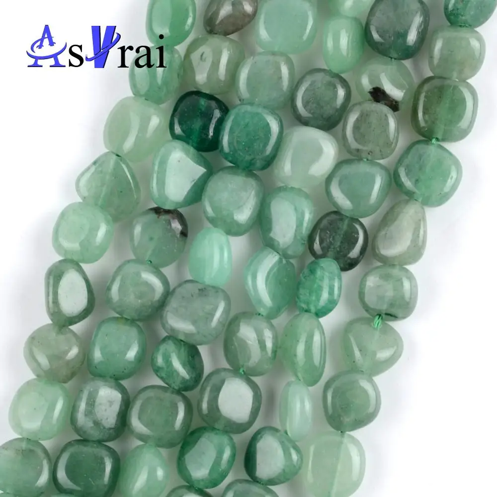 

8mm-10mm Natural Green Aventurine Stone Irregular Beads For Jewelry Making Spacer Loose Beads Diy Bracelets Jewellery 15inches