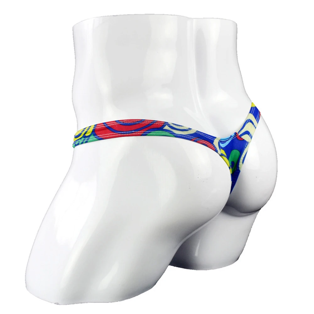 12 шт. мужское сексуальное нижнее белье с низкой посадкой стринги цветочным