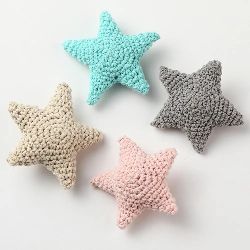

Handmade Crochet Cotton Star DIY Baby Pacifier Chain Accessories Infant Newborns Teether Toy Gifts