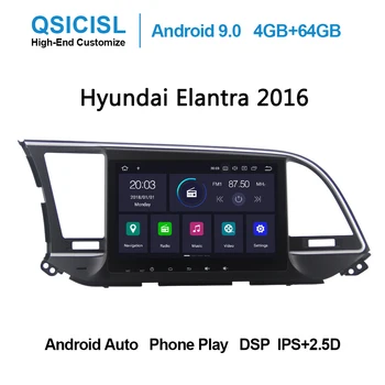 

Android 9.0 IPS 2.5D 9" car dvd multimedia player for Hyundai Elantra 2016 head unit radio multimedia stereo 4GB+64GB SWC DSP