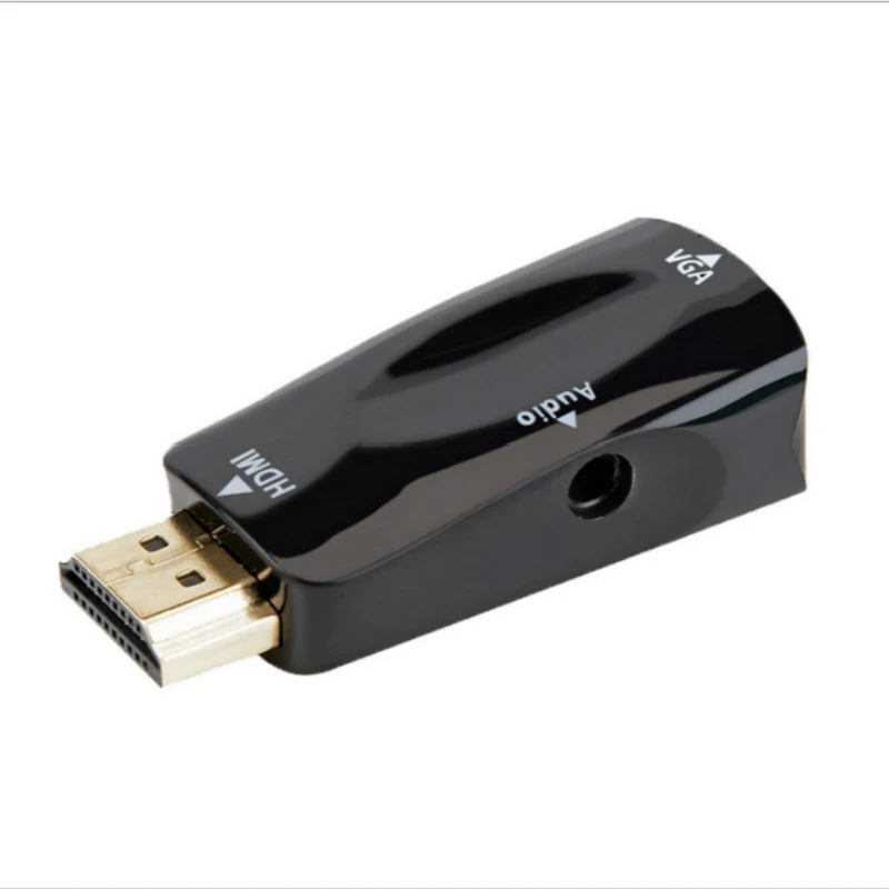  HDMI a VGA Adattatore Cavi Audio Converter Maschio a Femmina HD 1080P Per Il Computer Portatile Del