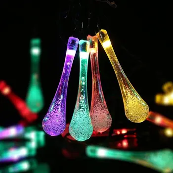 

Solar Lamp Solar Light String 30LED Water Drop Christmas Decoration Light Outdoor Light Courtyard Decorative Lights