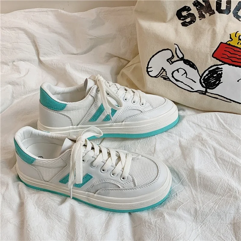 

2021 New Spring/Autumn Women Shoes Fashion Sneakers Lace-up Platform Shoes Low Cut Breathable Shoes for Women High Quality