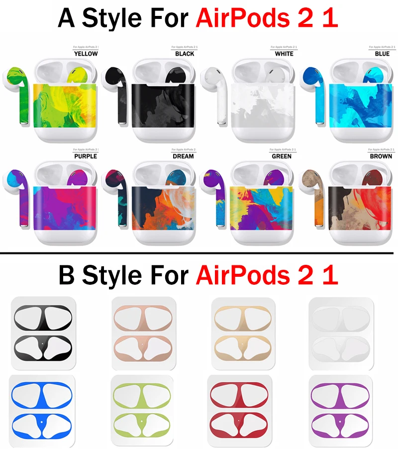 Потрясающая пленка для Air pods pro, чехол-наклейка для airpods 3 2 1, защитный чехол с защитой от пыли для AirPods Pro, защитный чехол
