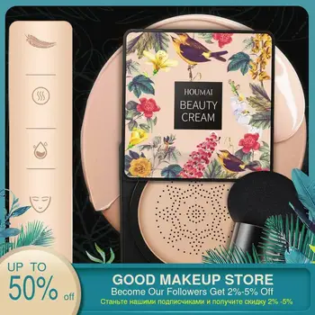 

1pcs Mushroom Head Air Cushion CC Cream Moisturizing Foundation Concealer Waterproof BB Cream Brighten Air-permeable Makeup Tool
