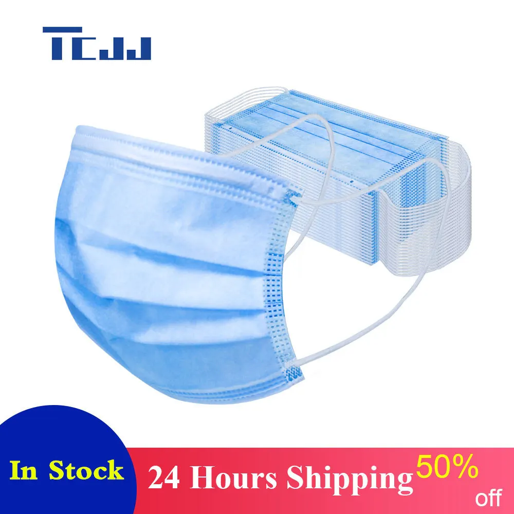

Disposable Protective Mask For Germ Protection 3 Layer Prevent Bacteria Mouth Face Mask Non Woven Anti Dust Breathable Masks
