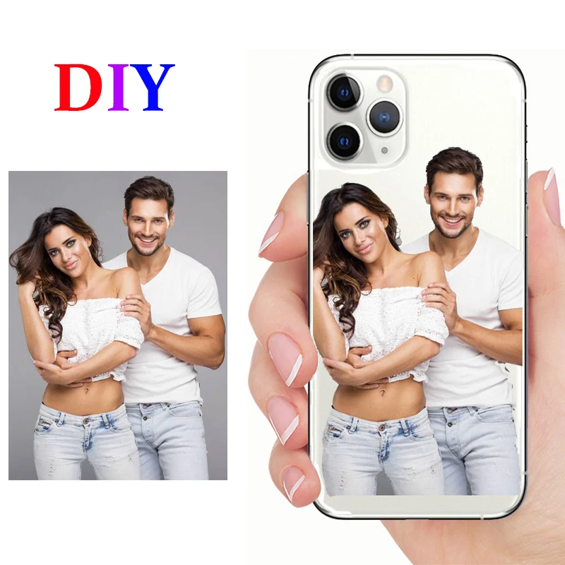 

DIY Cover Photo Personalized Custom Picture Phone Case For iPhone 11 Pro XR XS MAX SE2 X 7 8 9 6 6S Plus Soft TPU