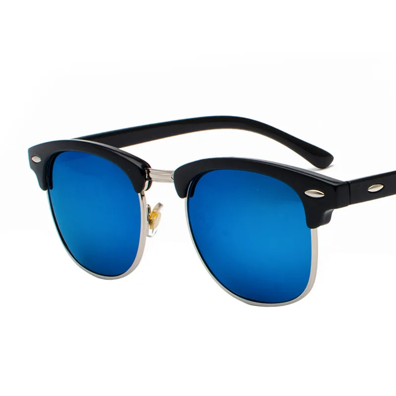 Yoovos Polarized Sunglasses Men Luxury Retro Sun Glasses For Men/Women Brand Sunglasses Men Polarized Lunette Soleil Femme - Цвет линз: BlackBlue