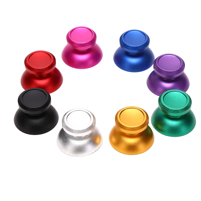 2PCS 금속 아날로그 조이스틱 엄지 손가락 그립 캡 교체 부품 PS4 / Xbox 컨트롤러 thumbstick 교체