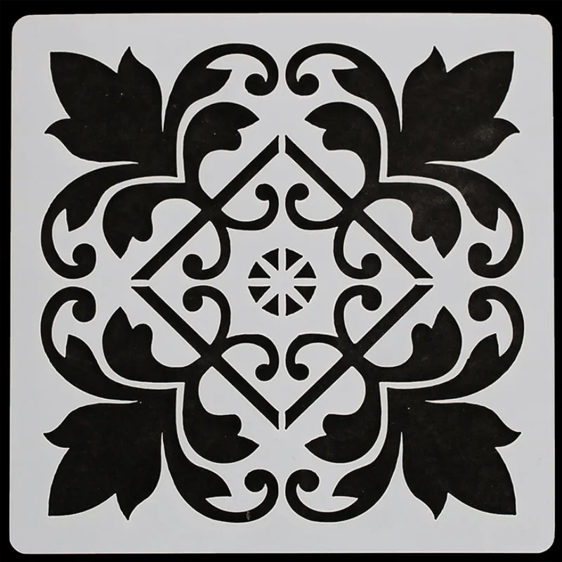 9pc Stencil Mandala Painting Template DIY Scrapbooking Album Embossing Stencils Decor Spray Mold Office School Supplies Reusable