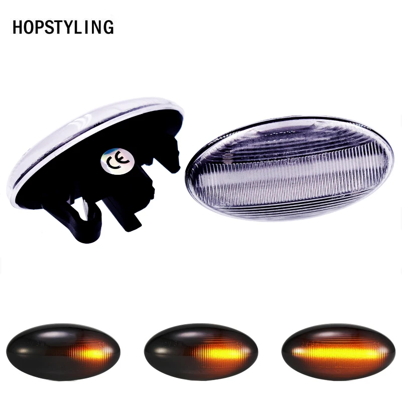2x 18smd динамический Боковой габаритный фонарь светодиодный Amber для Citroen C1 C2 C3 C5 C6 Xsara Picasso Berlingo Jumpy указатель поворота