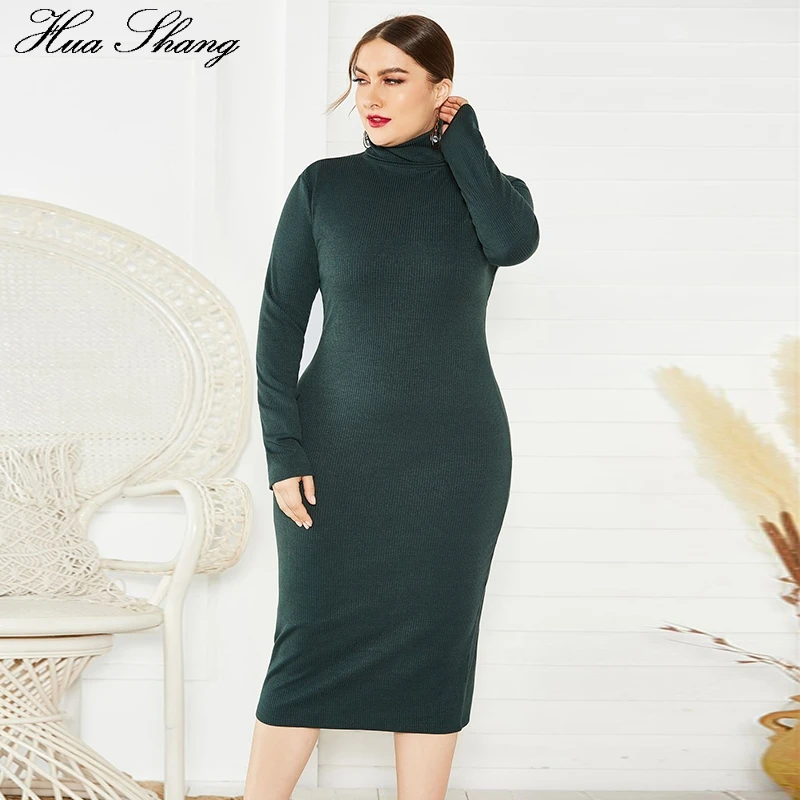 Autumn Winter Dress Plus Size 5XL Women 